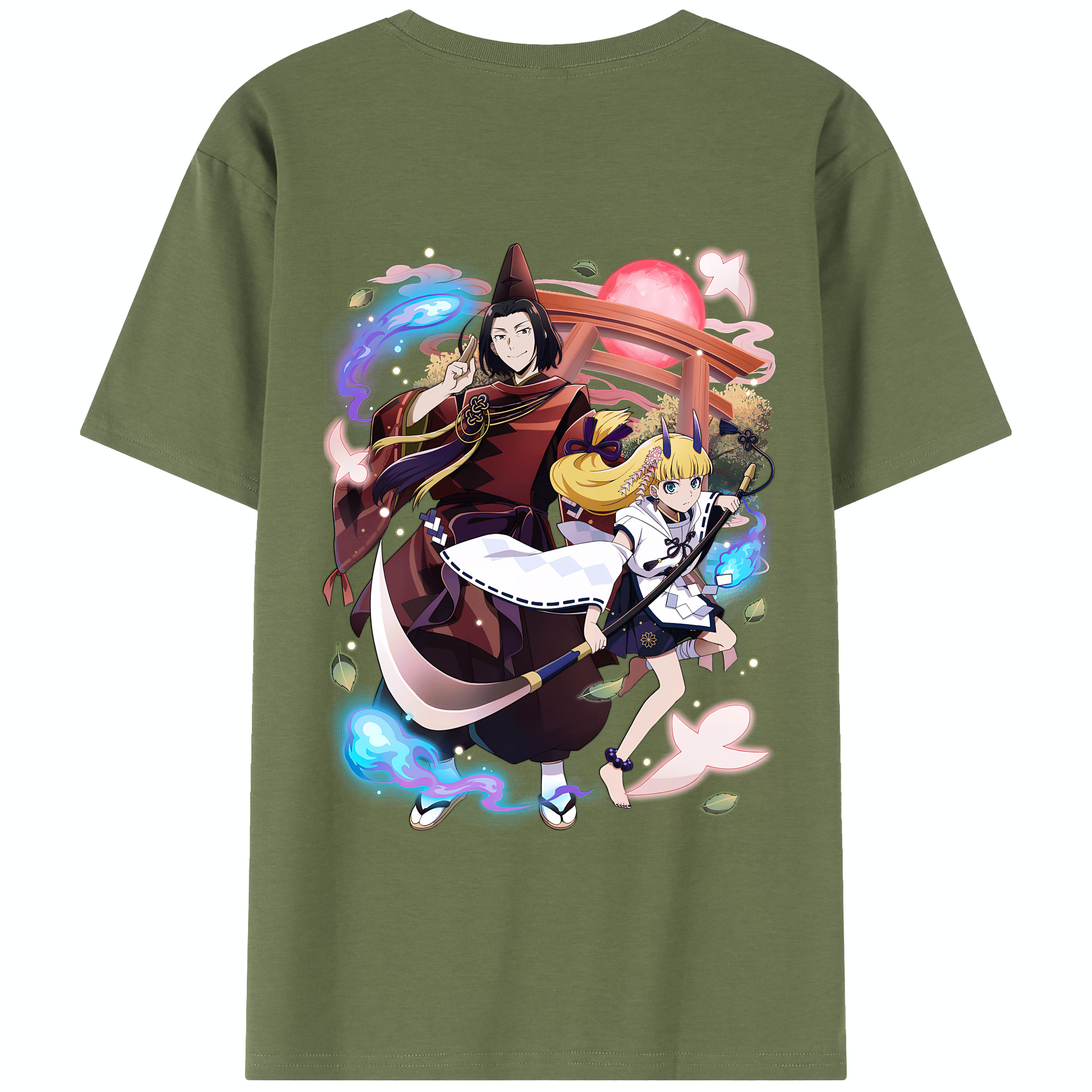 （画像用） 文豪ストレイドッグス Bungo Stray Dogs 綿100％半袖Tシャツ（背面プリント）